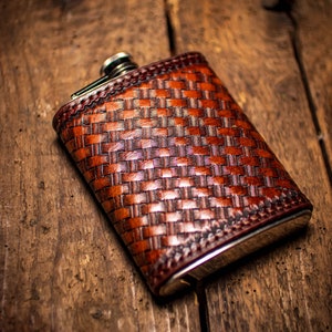 8OZ Git Wrecked Flask - BLACK, RED, STAINLESS, OR 6OZ LEATHER 8OZ Git Wrecked Flask - BLACK, RED, STAINLESS, OR 6OZ LEATHER