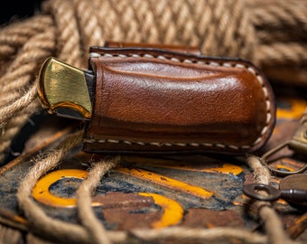 Wet formed leather Sheath for a Buck 112 knife