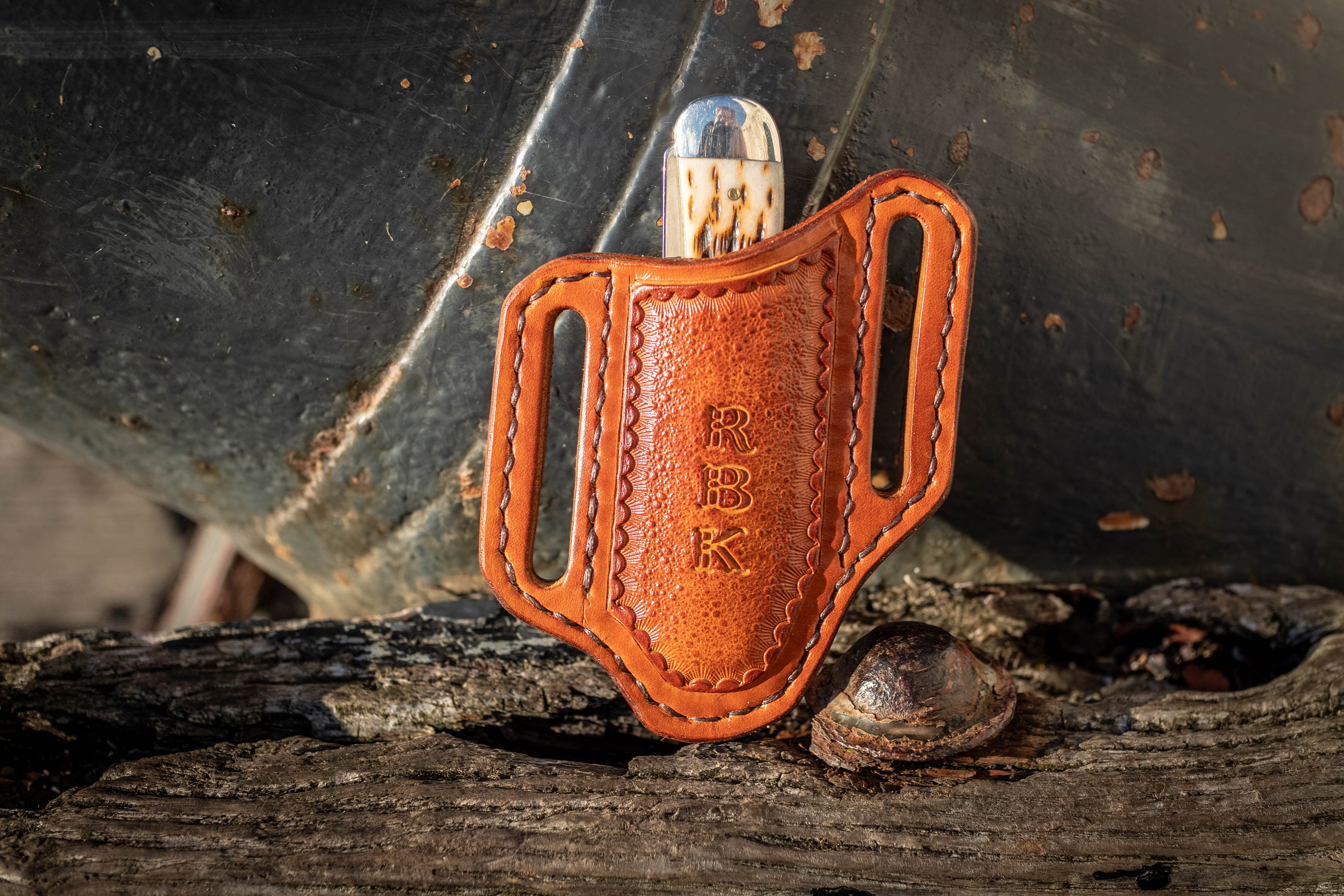 Hand Made Leather Sheath for a Case Trapper Pocket Knife Etsy