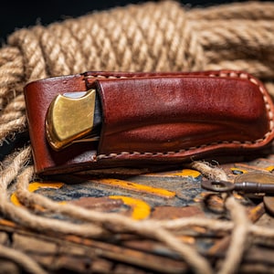 Wet Formed Hand Made Knife Sheath for Buck 110/Buck 110 with Finger Grooves