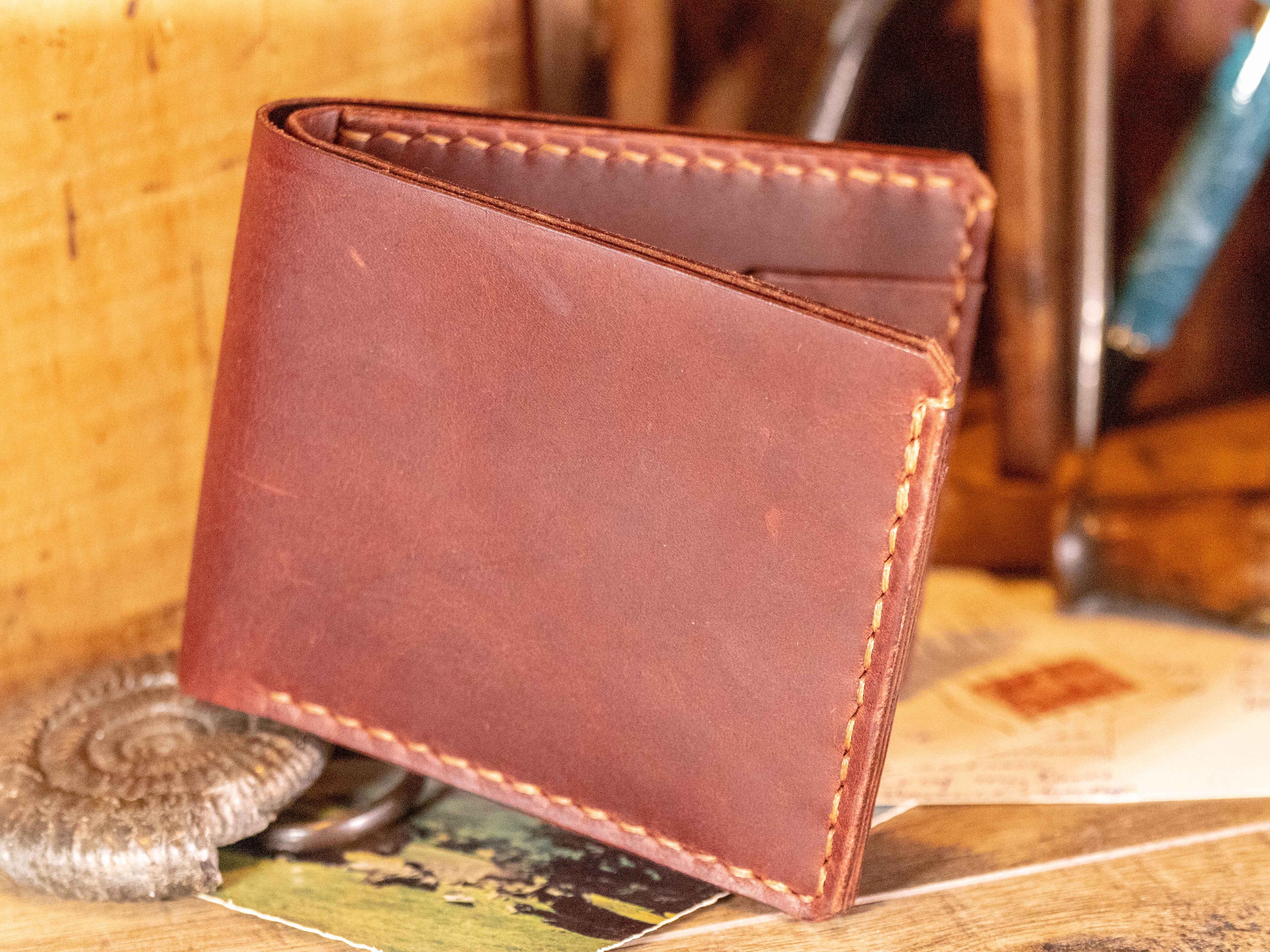 HIDE & SKIN Top Grain Leather Wallet for Women (Valentine Red