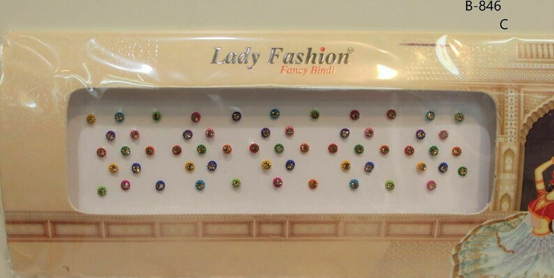 1 Pack Of Diamante Indian Bridal Gem Bindi Tikka Tattoo Head Sticker Festival