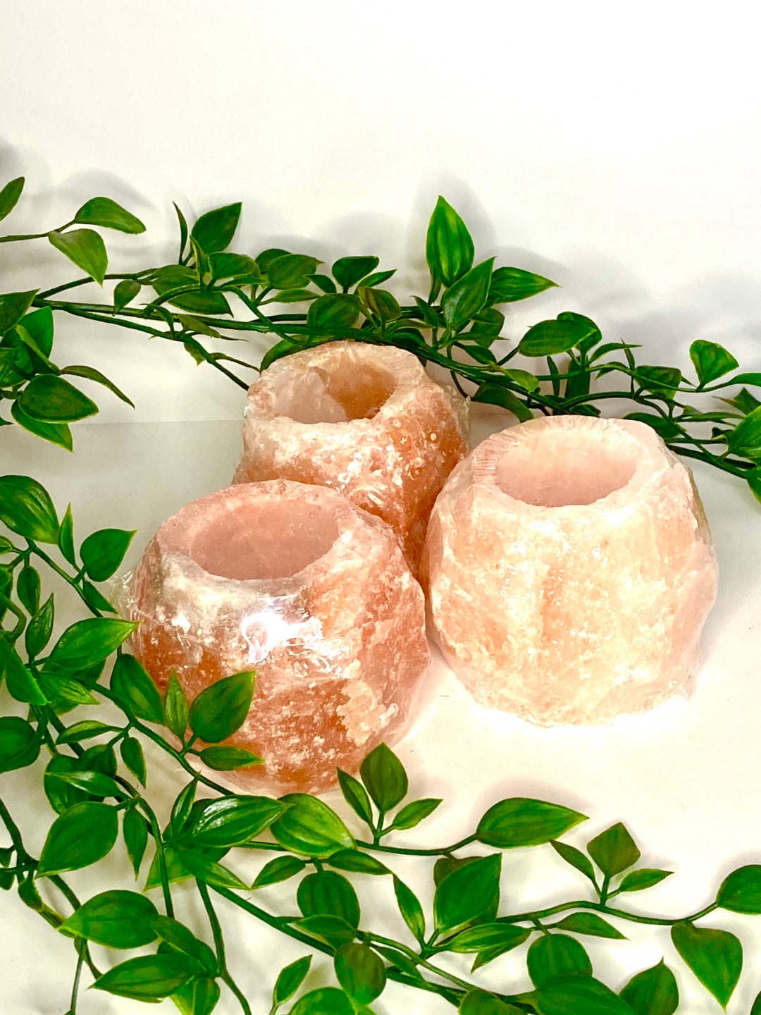 Pink Himalayan Rock Salt Tea Light Holder Etsy