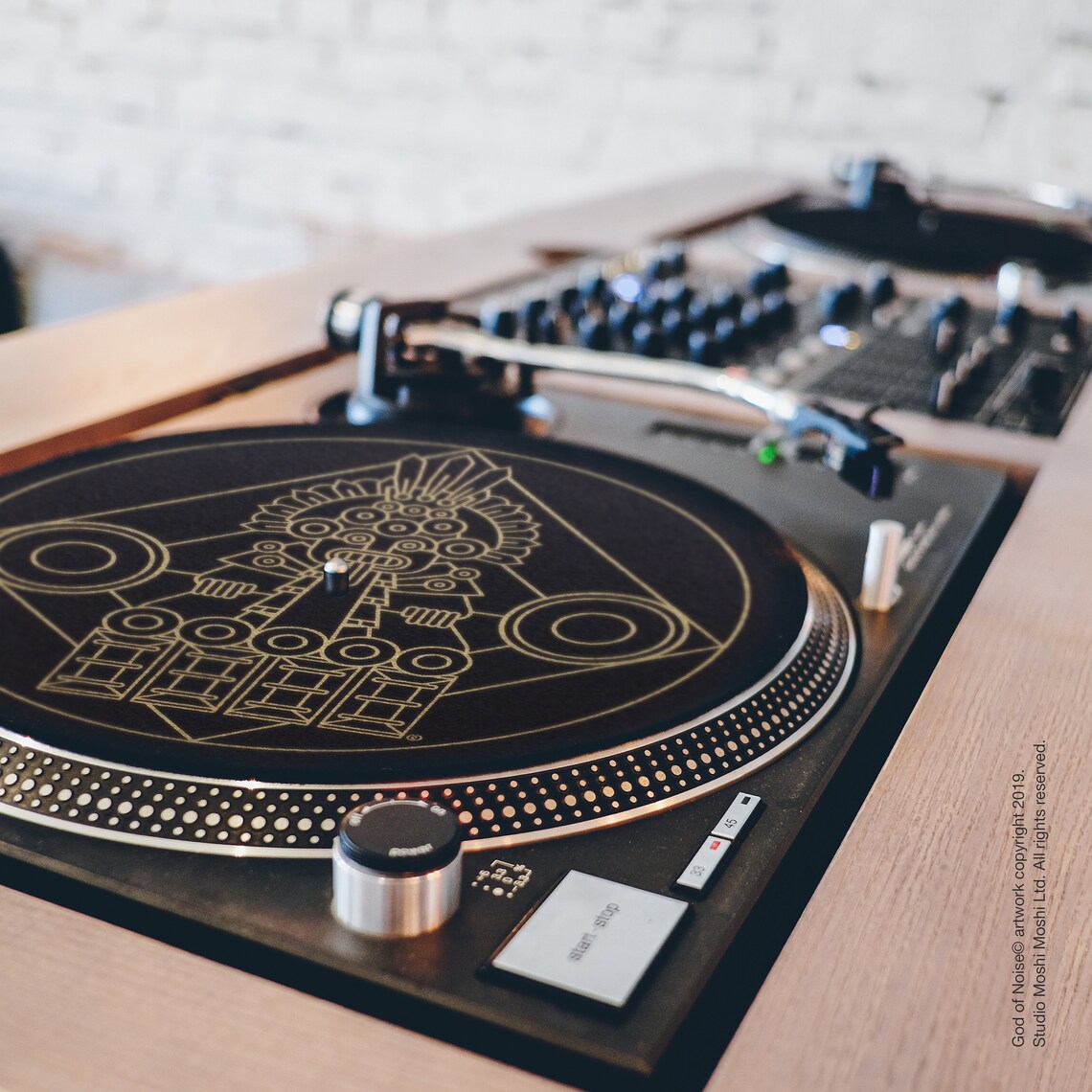 DJ slipmat vinyl record player decks platter mat for 12 Etsy