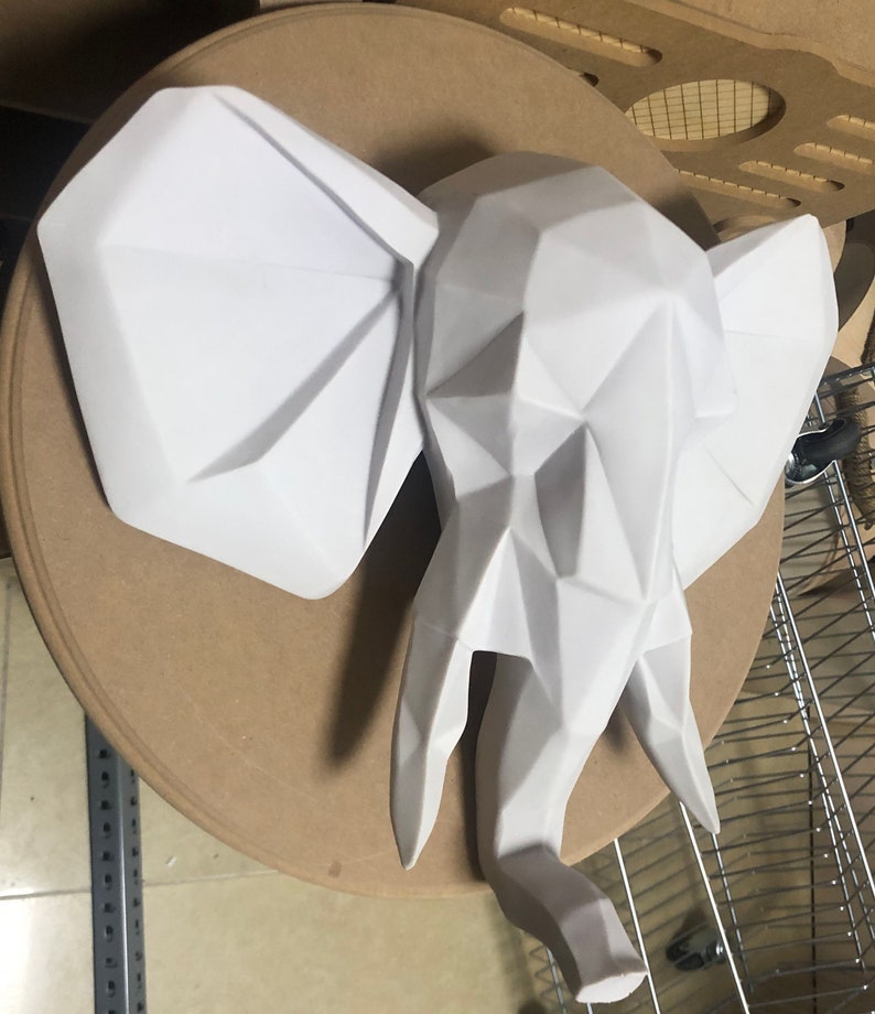 Elephant Head Sculpture