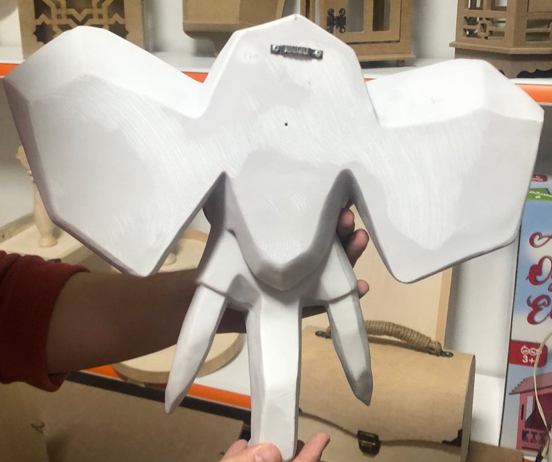 Elephant Head Sculpture