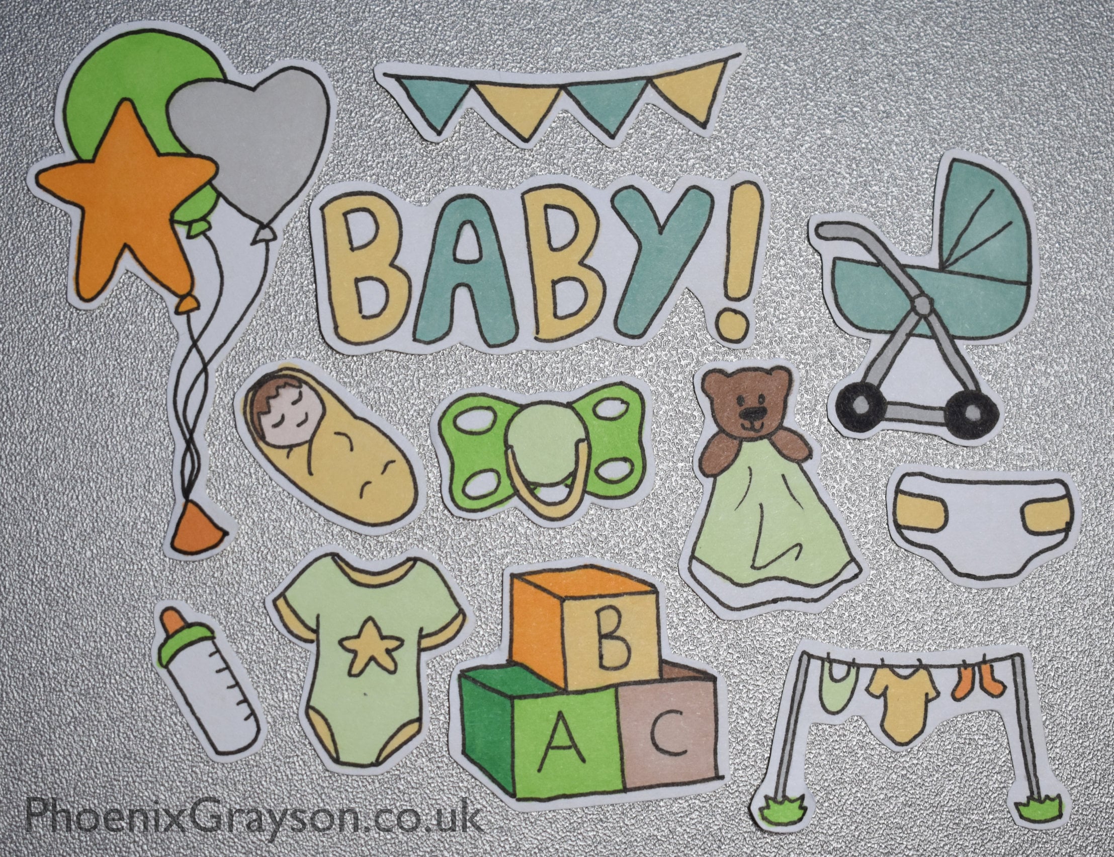 Baby Scrapbook Stickers -  UK