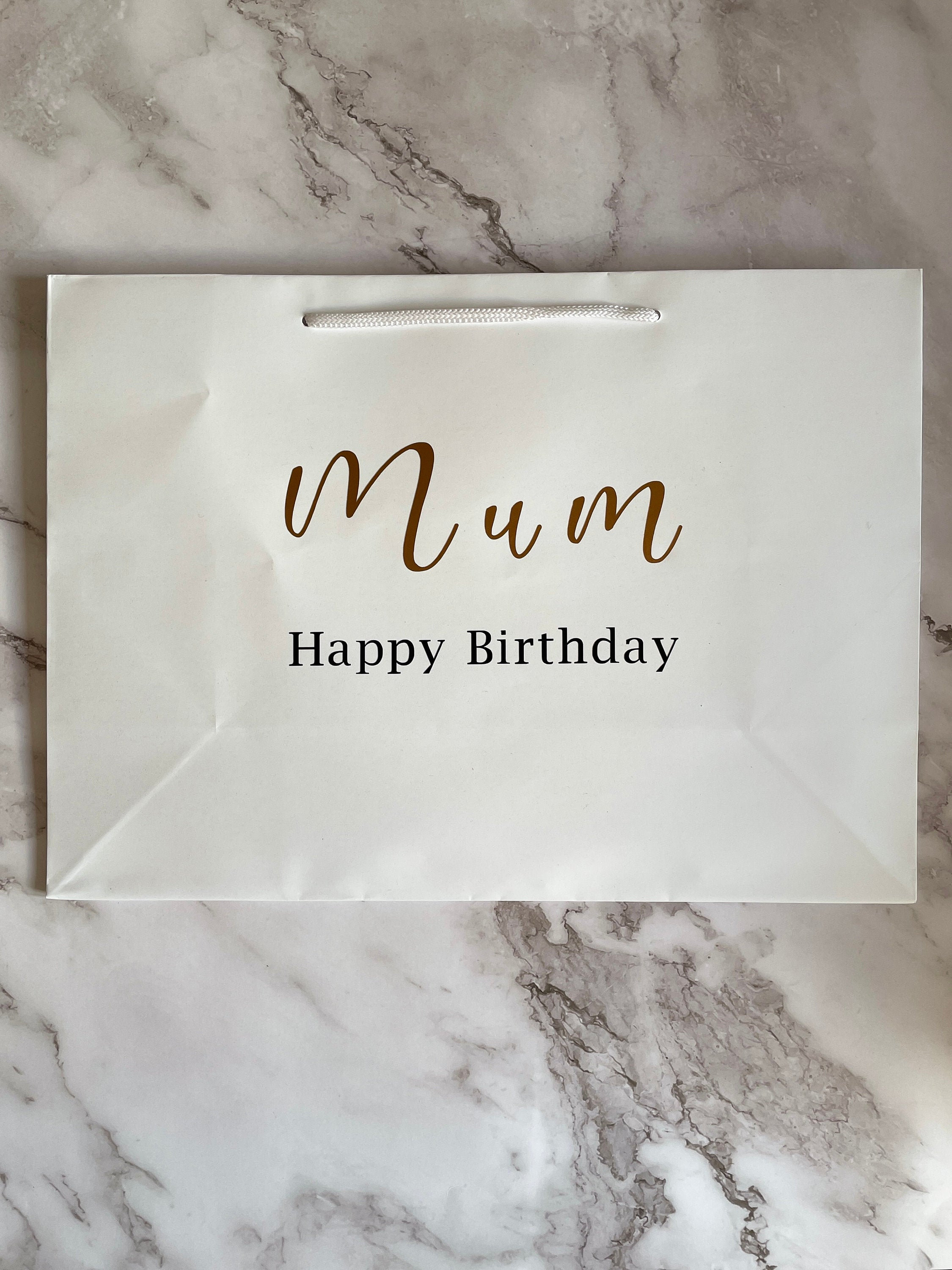 Personalised mum birthday gift bag medium Etsy