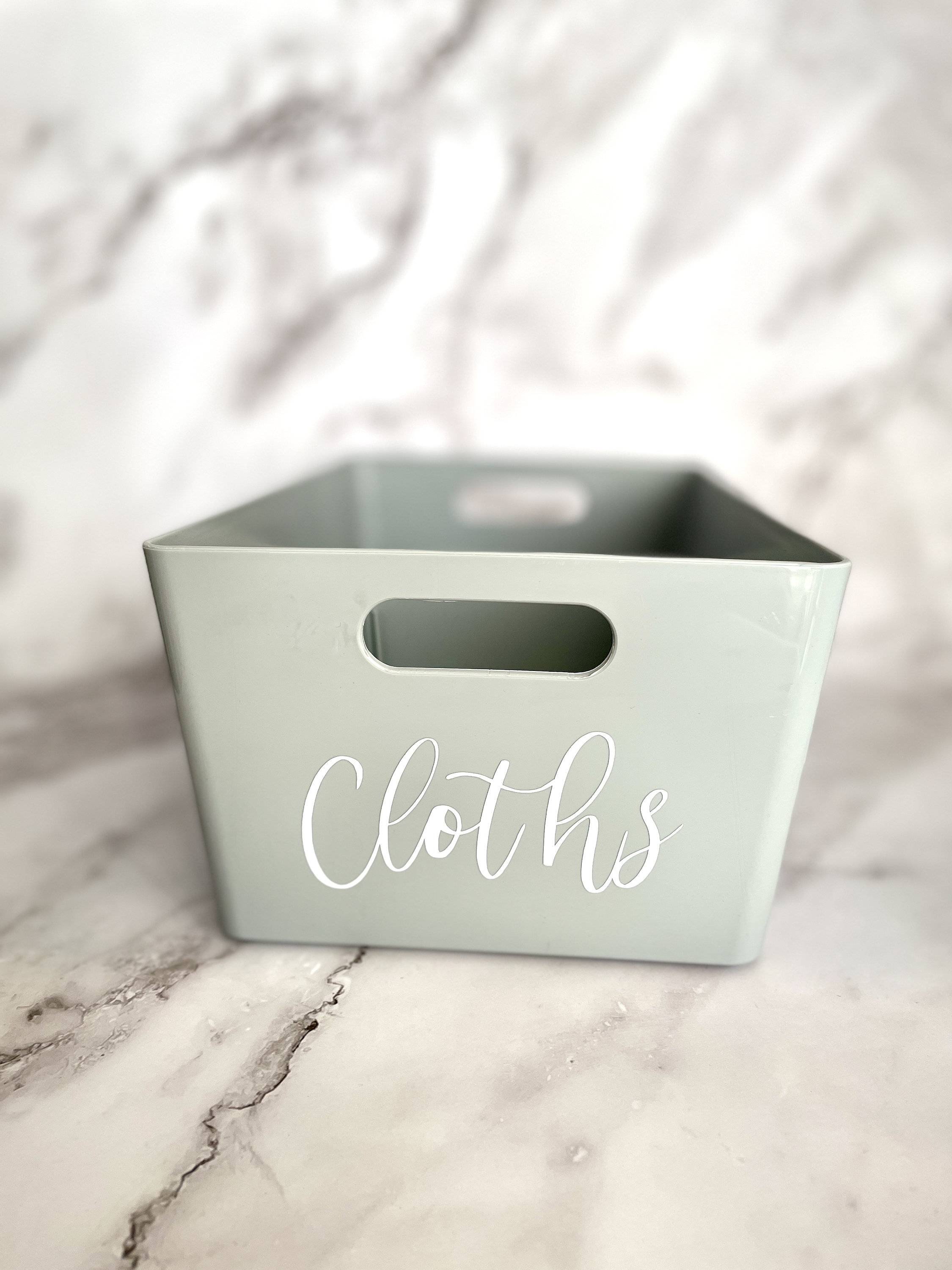 Grey Personalised Storage Box Cleaning Supplies UK Etsy UK