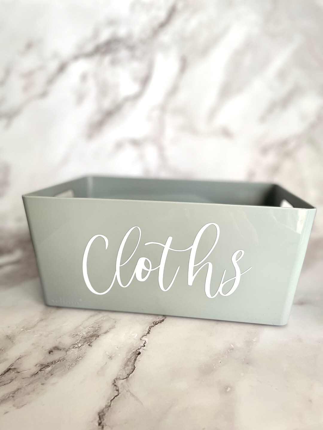 Grey Personalised Storage Box Cleaning Supplies UK Etsy UK