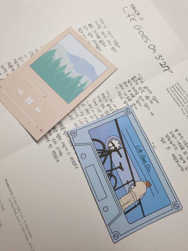 Matte Stickers inspired by BTS Life Goes On