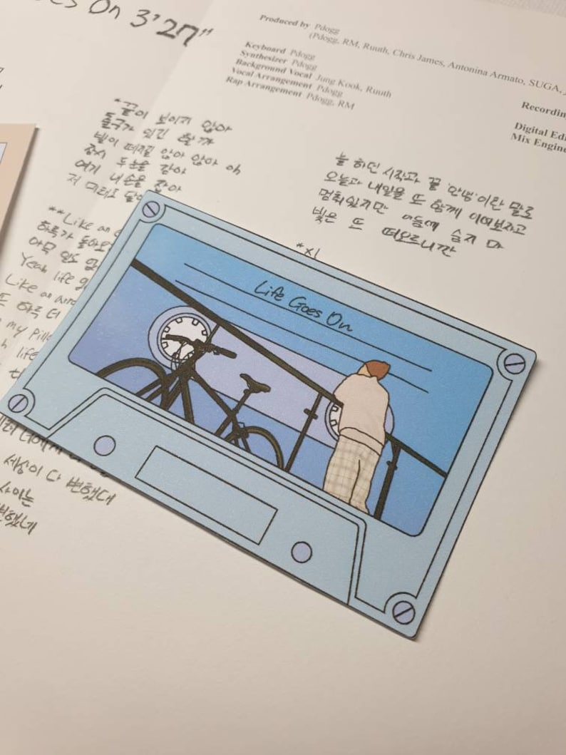 Matte Stickers inspired by BTS Life Goes On