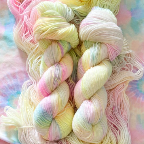 Unicorn Magic Hand Dyed Worsted Merino Yarn Etsy