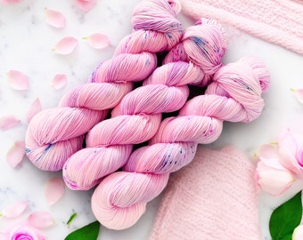 Spring in Bloom hand dyed yarn, Dyed To Order, 4ply/sock/fingering, DK, aran, sock yarn
