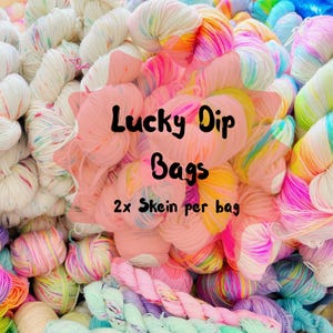 Lucky Dip Yarn Surprise Bag, Hand Dyed Skeins