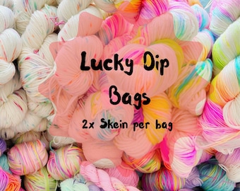 Lucky Dip Yarn Surprise Bag, Hand Dyed Skeins