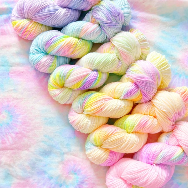 Holographic Unicorns Full Sets hand dyed yarn, Sock yarn, Dk Yarn, Aran Yarn, Chunky Yarn, Super Chunky Yarn, Sparkle Yarn, 100g, 50g, 20g