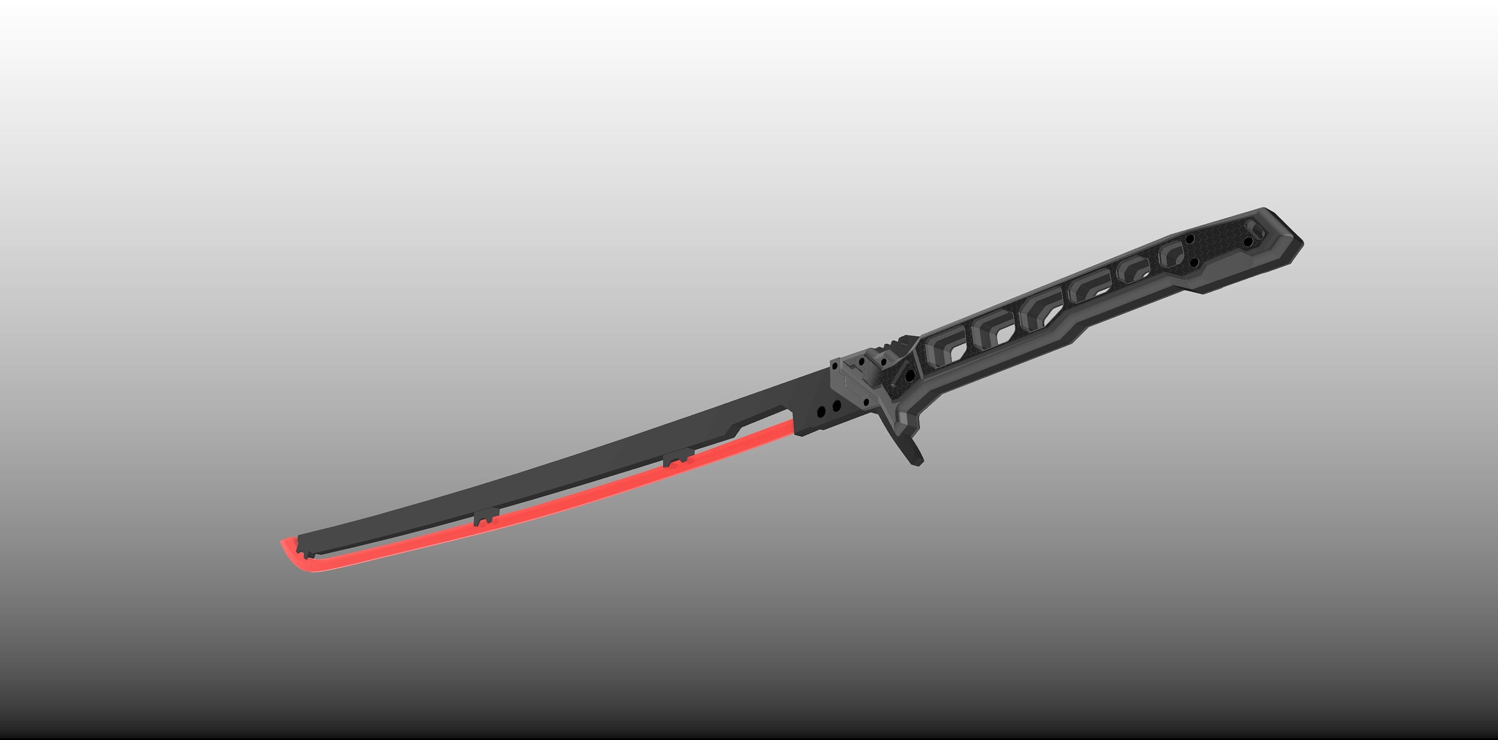 Cyberpunk 2077 Inspired Thermal Katana 3D MODEL Etsy Canada