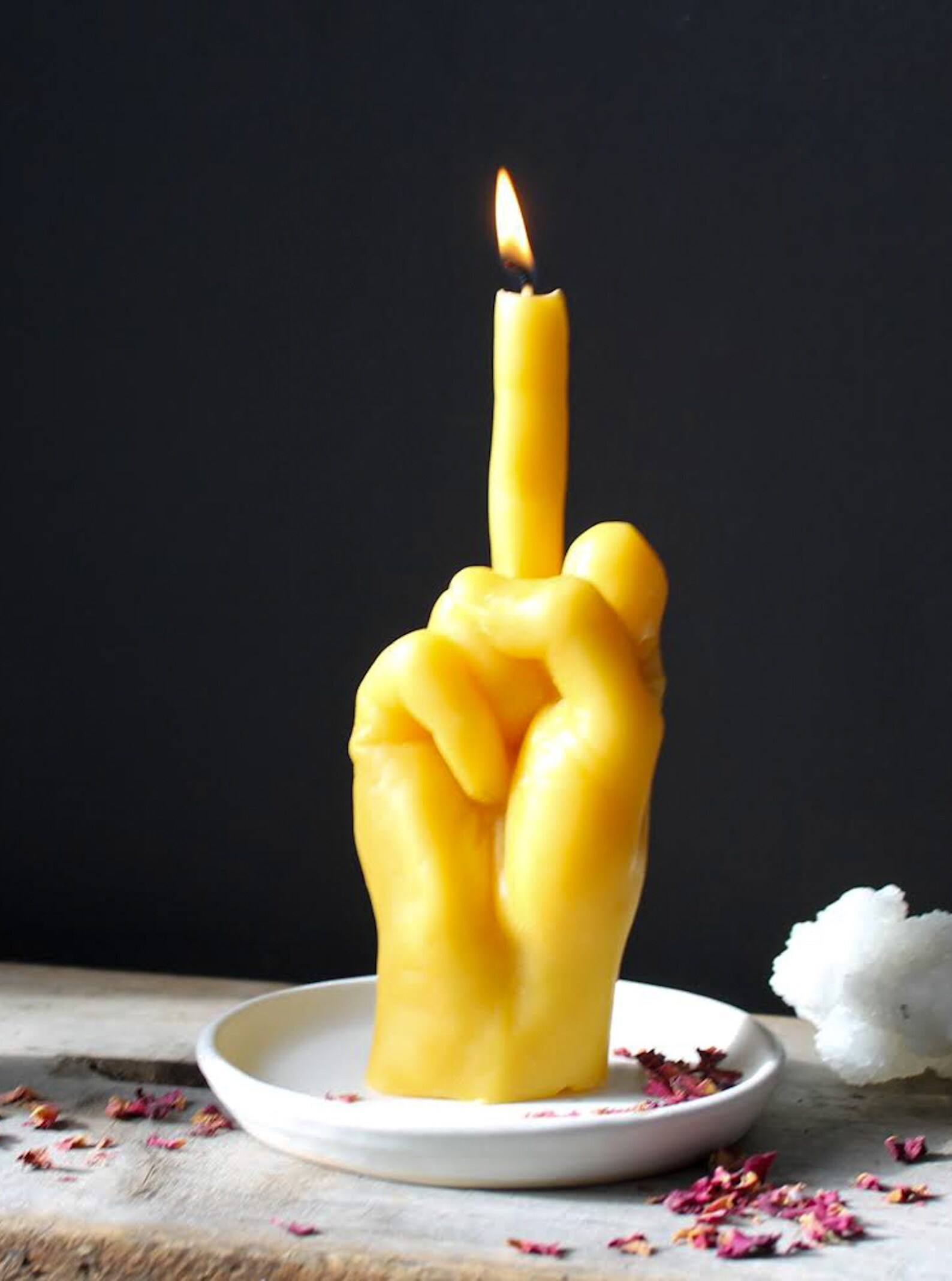Middle Finger Candle Etsy