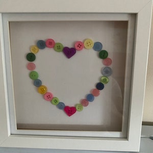 Button heart picture
