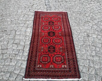 Handwoven rug 3.2x5.9 FT Vintage rug Turkish rug Oushak rug Traditional rug Home living rug Pastel colors rug Hand knotted rug Kitchen rug