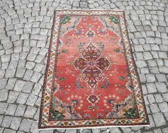 58x82cm Homedecor small tribal rug bedside rug,handmade rug,tribal rug,vintage rug,Turkish rug,accent rug,ethnic rug,doormat 23/'/'x32/'/'