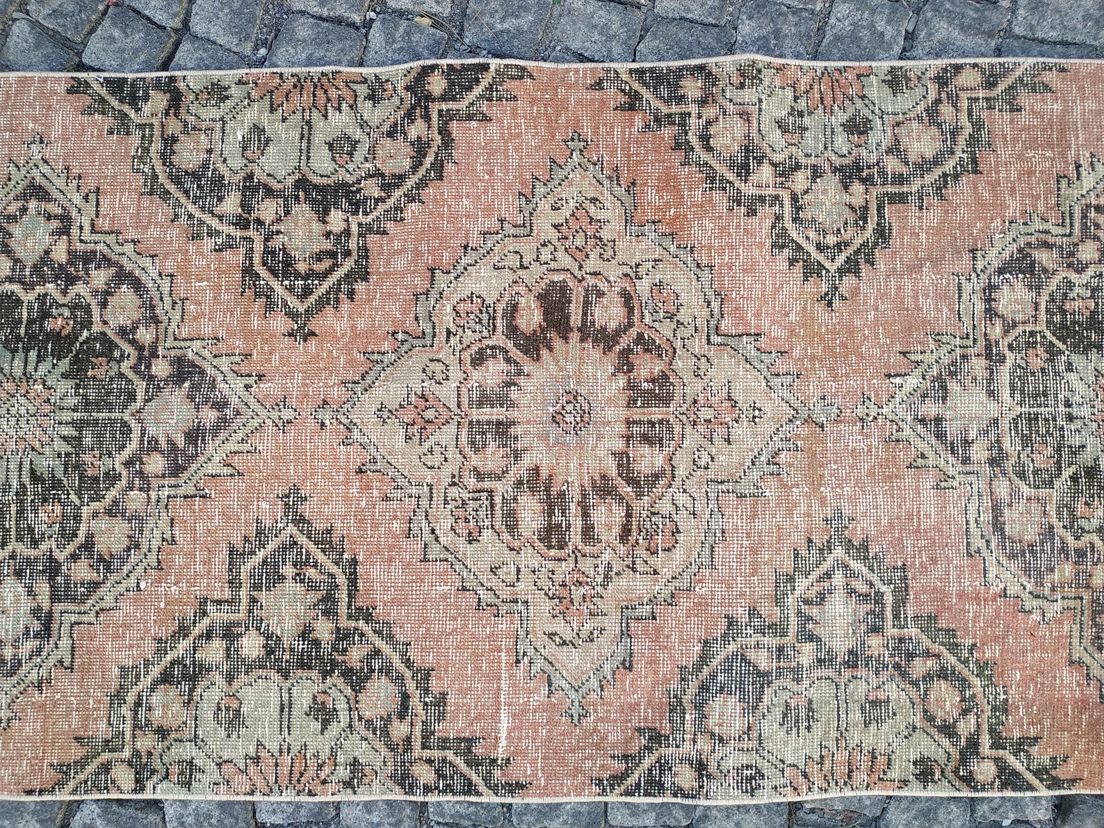 Long Pink Rug 2.8x12.5ftpink runner rugentryway rughand Etsy