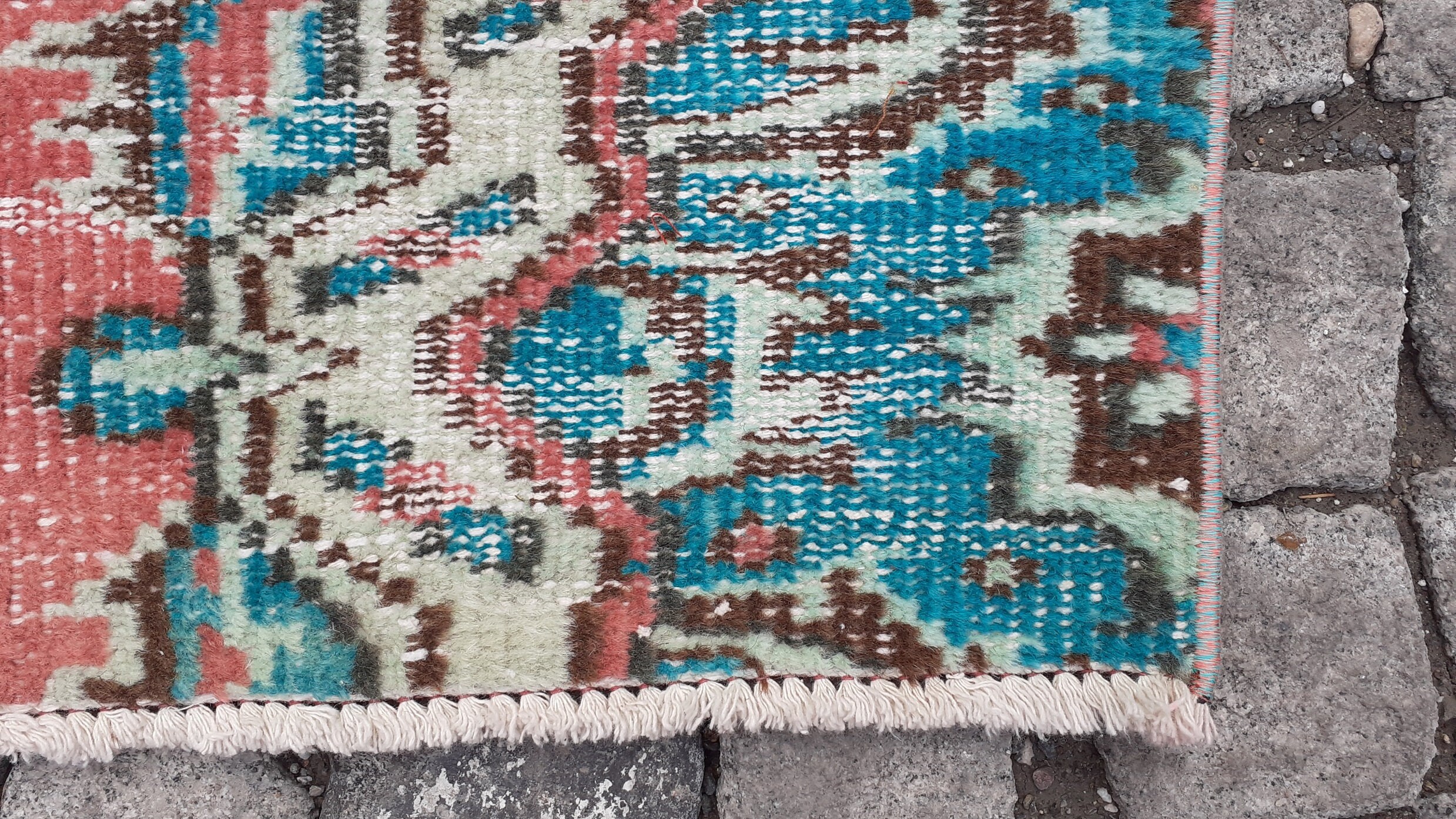 Pink Vintage Rug 1.8x4 ftsmall rug runnersmall area rugpink Etsy