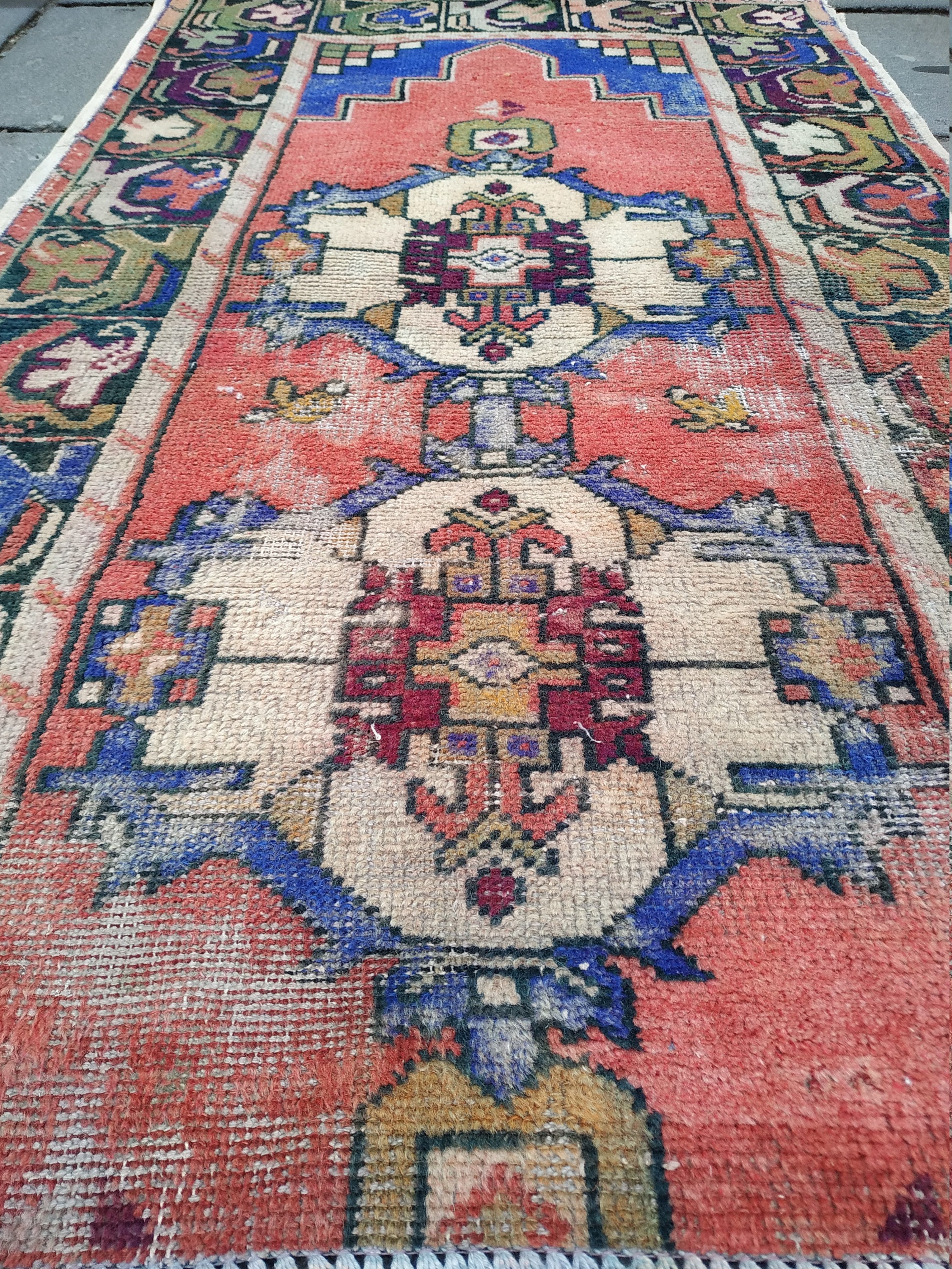 Turkish Rug 2.9x4.6 ftcolorful rugbathroom rugvintage Etsy
