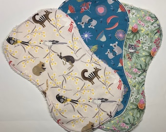 Australian-themed Baby Burp/Posset Cloths