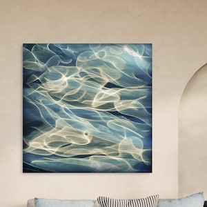 Water Abstract "H2O #61" - art print on canvas, various sizes