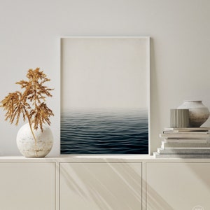 Kunstfotografie MISTY SEA - ungerahmter Fotoabzug, schwarz-weiß, minimal abstrakte Wandkunst, verschiedene Größen