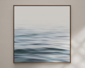 Abstract seascape in blue | minimalist meditative wall art | MOTION WAVES