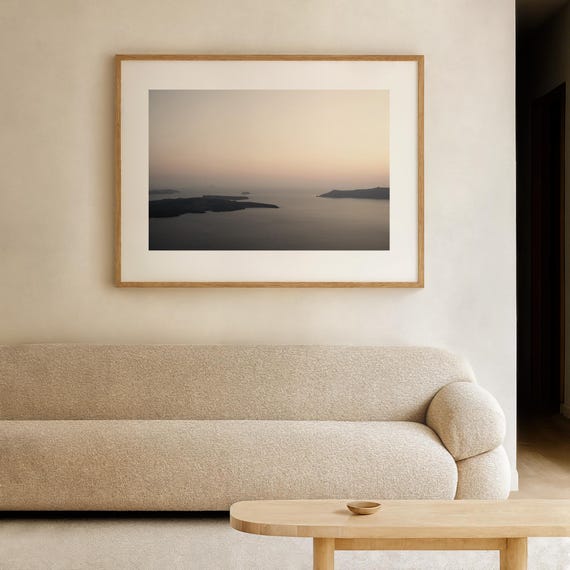 Fine Art Landschaftsfotografie | Minimalistische Insellandschaft in sanften Abendfarben | ISLANDSCAPE