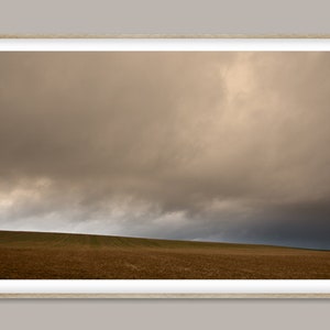 Art photography autumn landscape | field sky light | serene wall art | AUTUMN STORM image 5