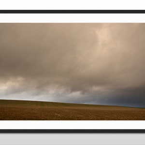 Art photography autumn landscape | field sky light | serene wall art | AUTUMN STORM image 7