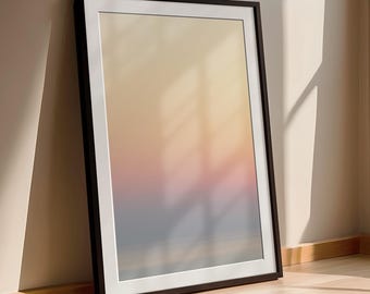 Abstract minimalist seascape | serene gradient wall art | LIGHTSCAPE #2