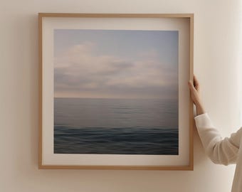 Mediterranean Seascape Photography | Blue Seascape Wall Art | Minimalist Ocean Photo Art | MEDITERRANEAN WATERSCAPE