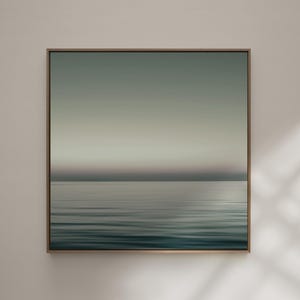 Fine Art Fotografie | Minimalistische Fotokunst | Abstrakte Meereslandschaft mit Horizont | TRANQUILITY