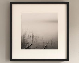 Minimalist misty landscape | Tranquil lake photography | Meditative wall art | LOST