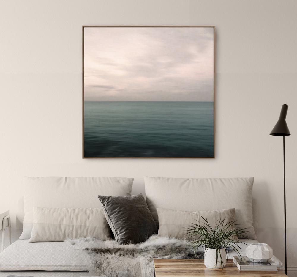 Ruhige Meereslandschaft Fotografie | Minimalistisches Ozean Wandbild ...