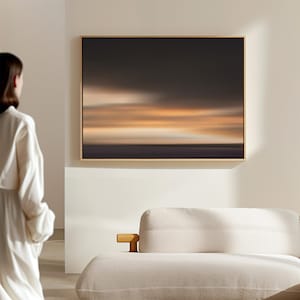 Abstract landscape in golden tones | minimalist photographic art | DREAMSCAPE #14 image 1