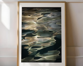 Abstract Water Photography | Green-Gold Light Reflections & Color Play | H2O #42