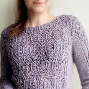 Sweater Knitting Pattern for Women - Ingrid Sweater - Pullover sweater knitting pattern - PDF