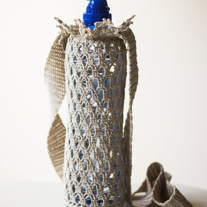 Patrón de Queenie Crochet para Portabotellas: Funda de Encaje Corona (Patrón en PDF)