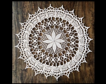 Floral Crochet Doily Pattern: Melisande Table Decor (PDF)