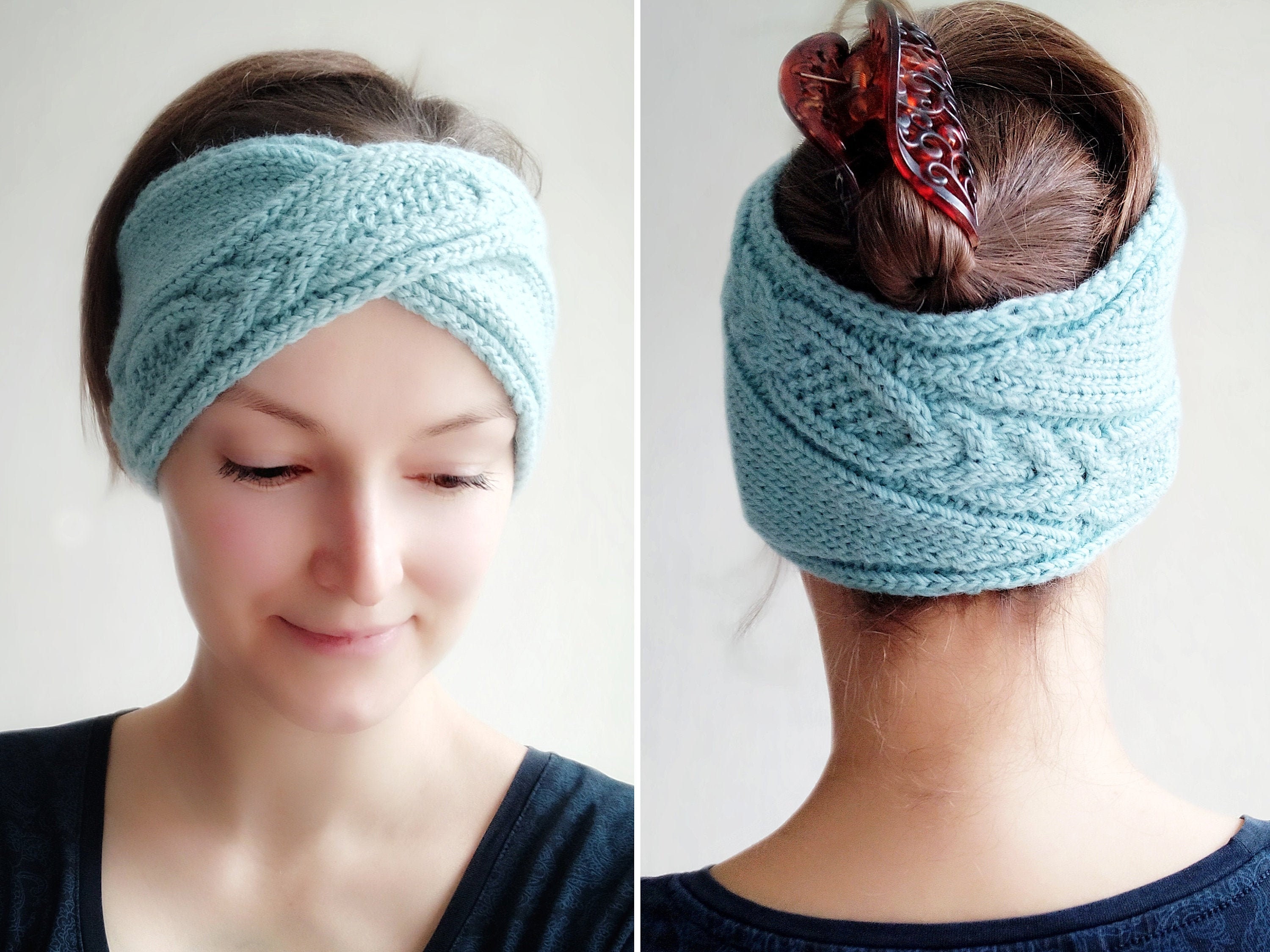 Headband for Women Knitting Pattern Cassandra Headband PDF Etsy