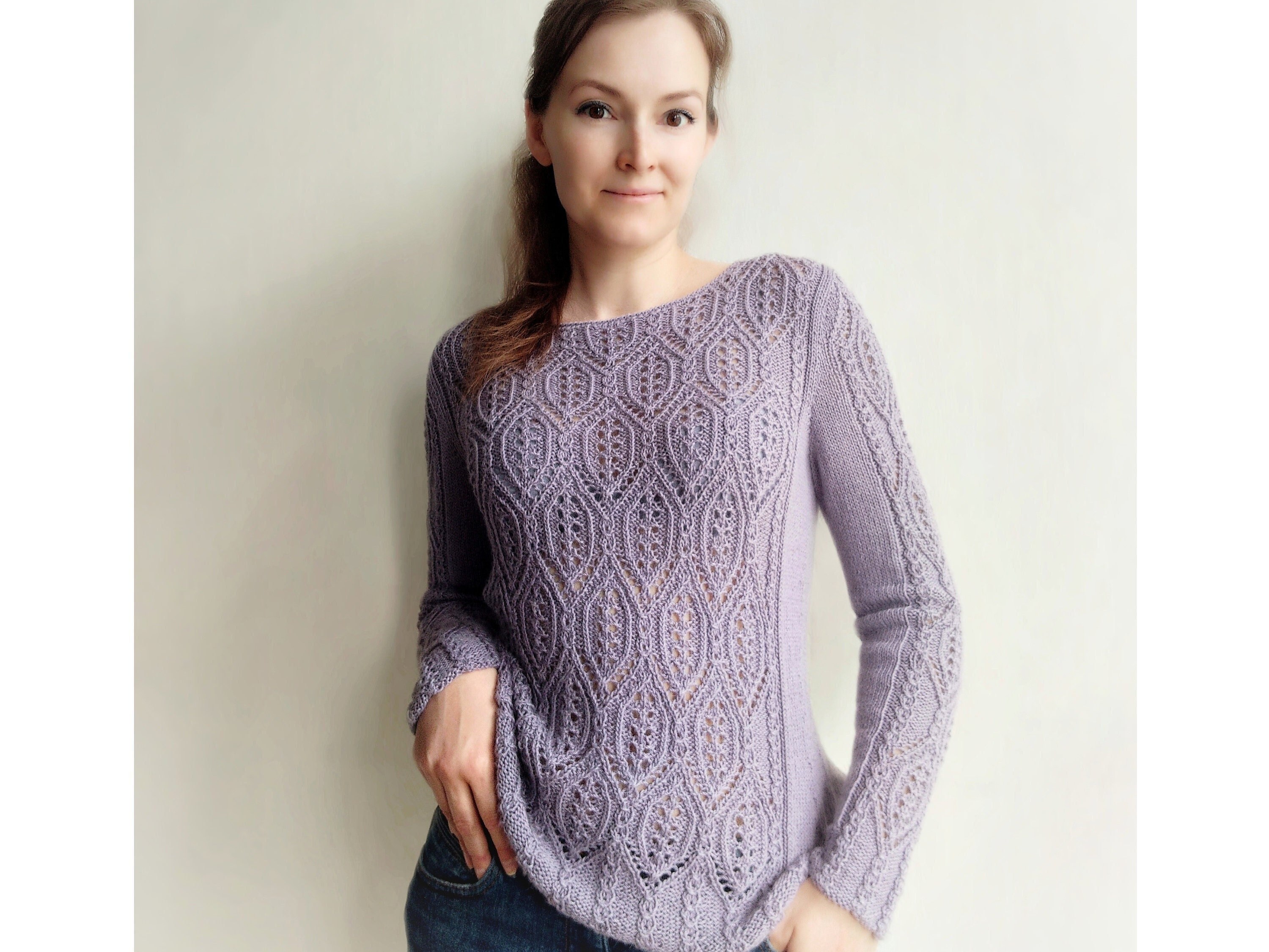 ンニットNKNIT pattern pullover sweat 130size KNITTING PATTERN * Neretina Colorwork Yoke Sweater, Pullover