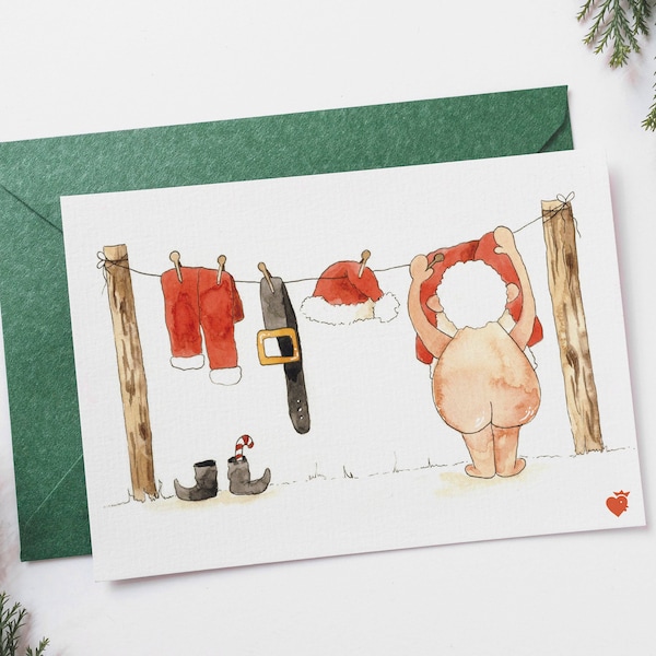 Weihnachts-Karte "Santa" inklusive Umschlag