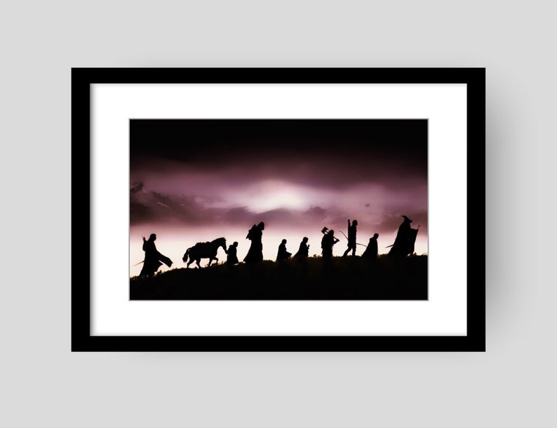Lord of The Rings Framed Photo Print Etsy